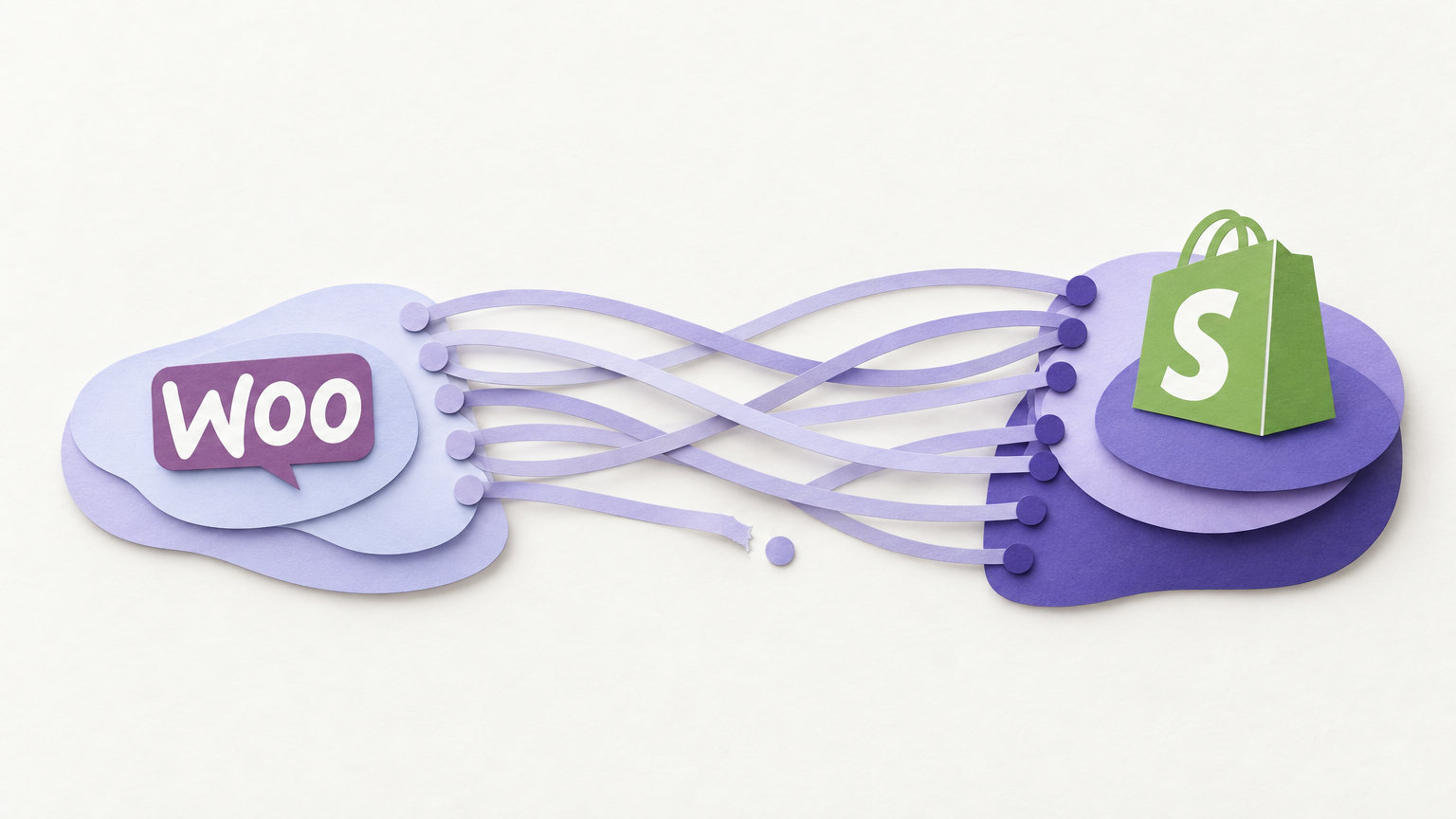 Illustration zum Artikel „WooCommerce zu Shopify: Was passiert mit deinen Rankings?“